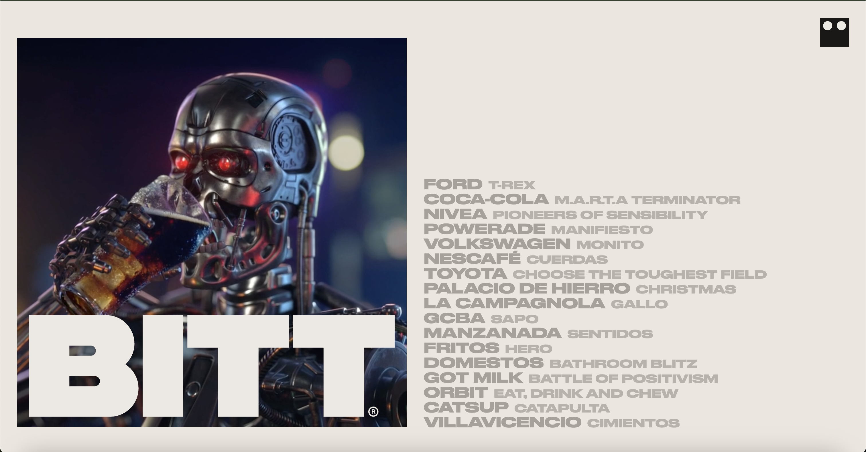 Bitt Animation Studio Website - Responsive portfolio showcasing 3D animation and VFX work for major brands